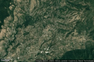 Vue aérienne de Castel Madama