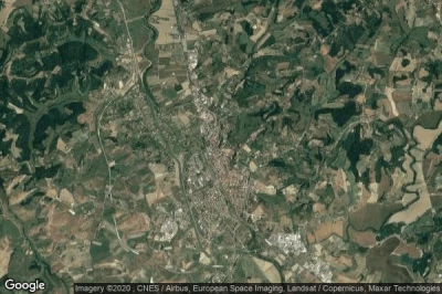Vue aérienne de Castelfiorentino