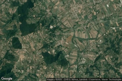 Vue aérienne de Castel Campagnano