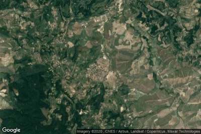 Vue aérienne de Casciana Terme
