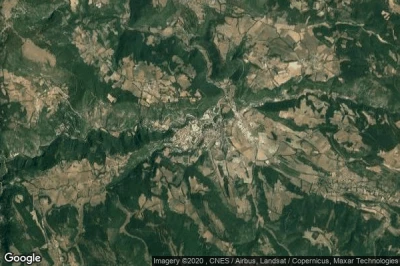 Vue aérienne de Cascia