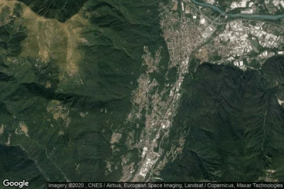 Vue aérienne de Casale Corte Cerro