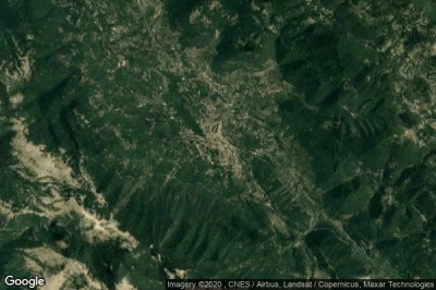 Vue aérienne de Carpineto Romano