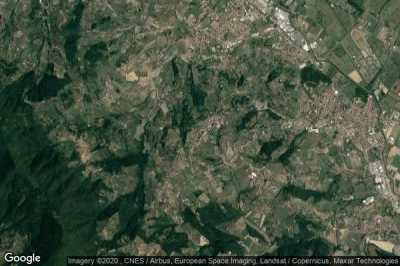 Vue aérienne de Carmignano