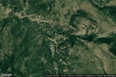Vue aérienne de Caramanico Terme