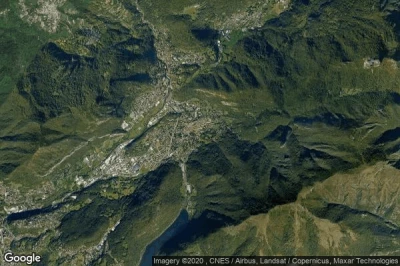 Vue aérienne de Canzo