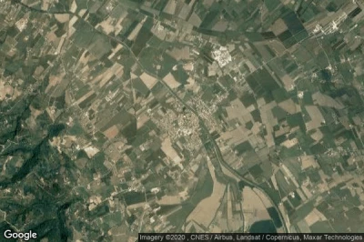 Vue aérienne de Cannara