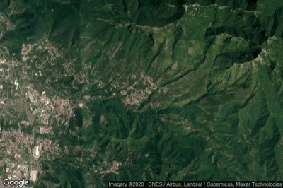 Vue aérienne de Calvanico