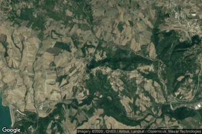 Vue aérienne de Cairano
