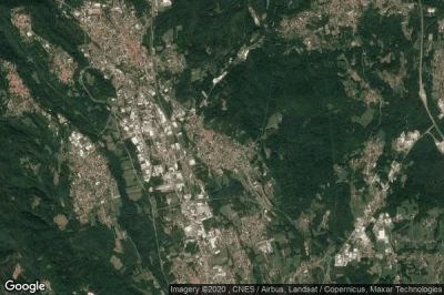 Vue aérienne de Briga Novarese