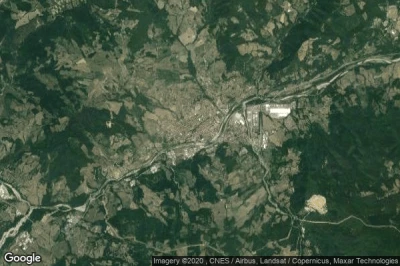 Vue aérienne de Borgo Val di Taro