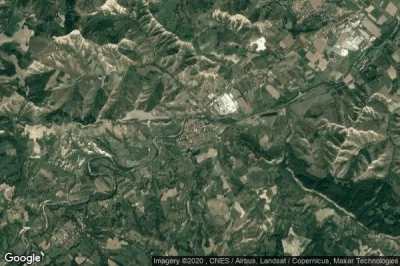 Vue aérienne de Borgo Tossignano