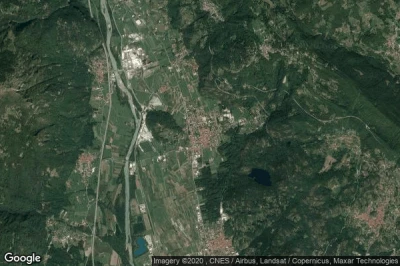 Vue aérienne de Borgofranco dIvrea
