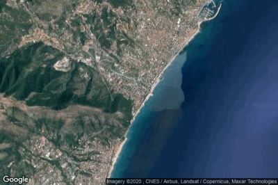 Vue aérienne de Borghetto Santo Spirito
