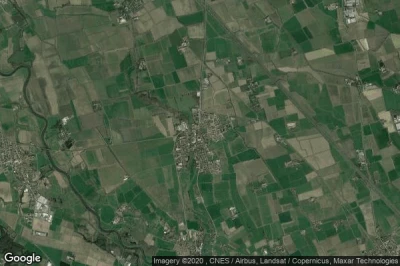 Vue aérienne de Borghetto Lodigiano