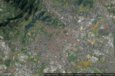 Vue aérienne de Bergamo