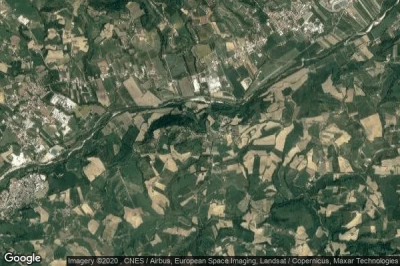 Vue aérienne de Belmonte Piceno