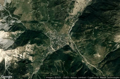 Vue aérienne de Bardonecchia