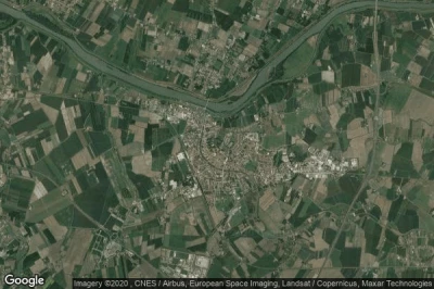 Vue aérienne de Badia Polesine