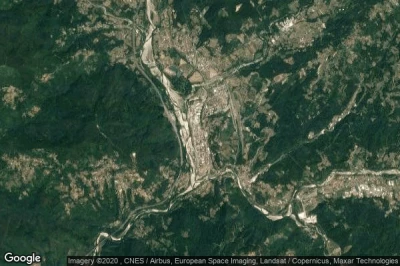 Vue aérienne de Aulla