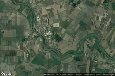 Vue aérienne de Ariano nel Polesine