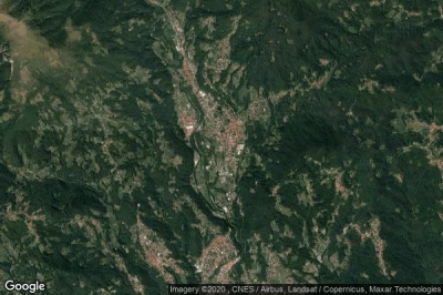 Vue aérienne de Andorno Micca