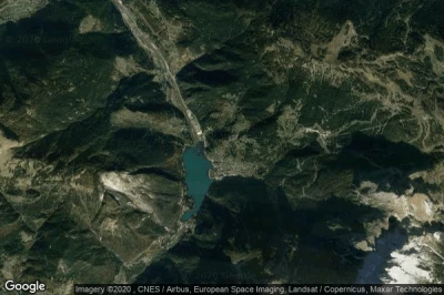 Vue aérienne de Alleghe