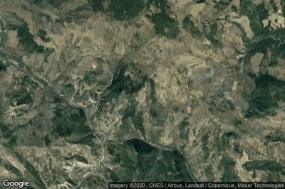 Vue aérienne de Albano di Lucania