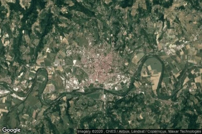 Vue aérienne de Acqui Terme