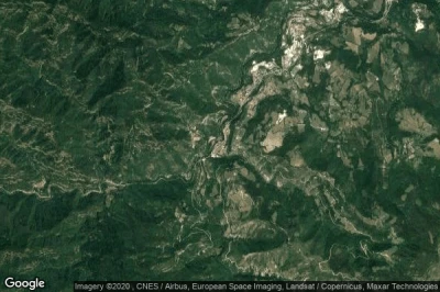 Vue aérienne de Acquasanta Terme