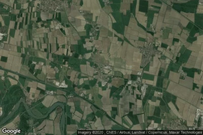 Vue aérienne de Acquanegra Cremonese