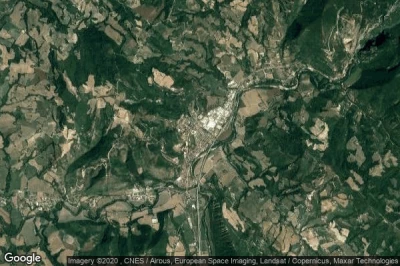 Vue aérienne de Acqualagna