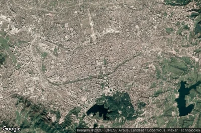 Vue aérienne de Tirana