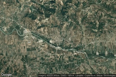 Vue aérienne de Peqin