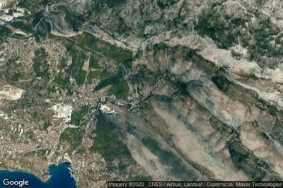 Vue aérienne de Zrnovnica