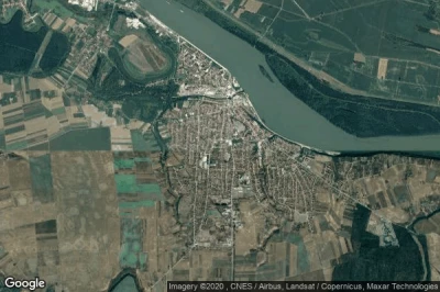 Vue aérienne de Vukovar