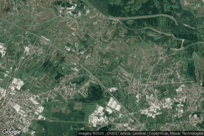 Vue aérienne de Vrbovec Samoborski