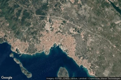 Vue aérienne de Vodice