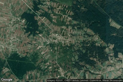 Vue aérienne de Velika Polana
