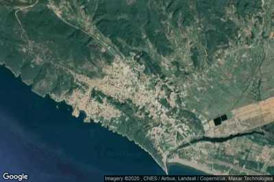 Vue aérienne de Ulcinj
