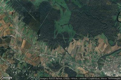 Vue aérienne de Stupno
