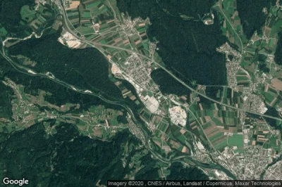 Vue aérienne de Spodnja Besnica