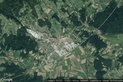 Vue aérienne de Slovenska Bistrica
