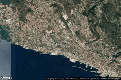 Vue aérienne de Rijeka