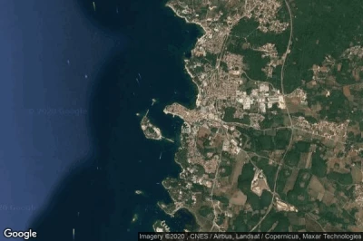 Vue aérienne de Porec