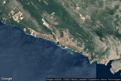 Vue aérienne de Novi Vinodolski