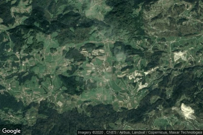 Vue aérienne de Moravce