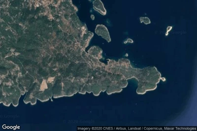 Vue aérienne de Lumbarda