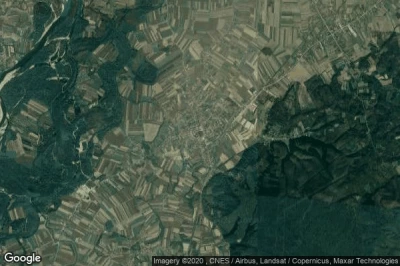 Vue aérienne de Lesnica