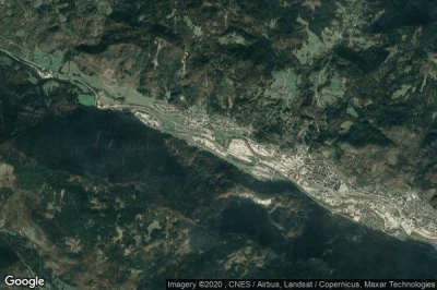 Vue aérienne de Hrusica